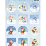 Marianne Design • Decoupage Hetty's Minis Snowmen & Santa