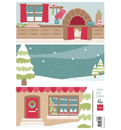 Marianne Design • Decoupage Christmas Bakery Backgrounds by Marleen