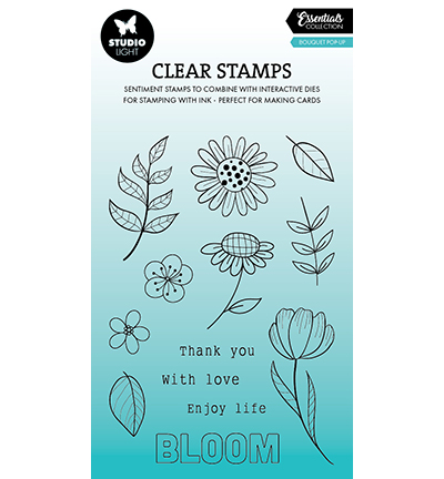 Studio Light • Essentials Clear stamps Bouquet pop-up