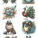 Fairybells - 3D setje 3 - Steampunk