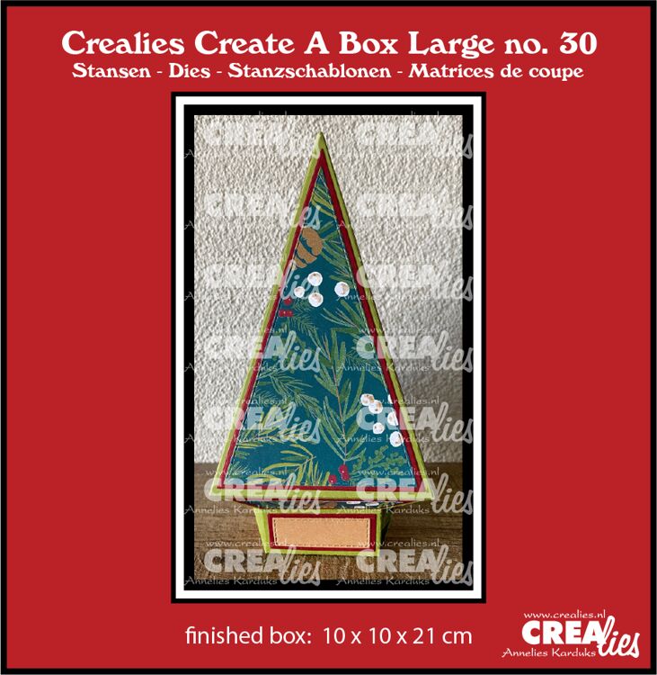 Snijmallen Create A Box Large nr. 30 Kerstboom – Crealies