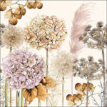 Servetten 5 stuks - Dried Flowers - Ambiente