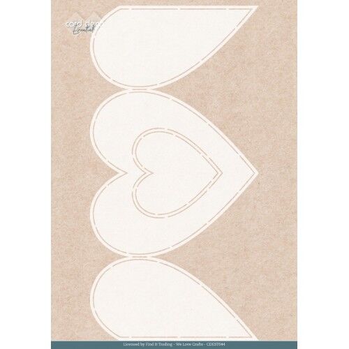 Stencil – Card Deco Essentials – Blossom Blush – Blossom Blush Heart – A4