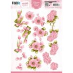 3D Cutting Sheets - Precious Marieke - Blossom Blush - Bright Pink