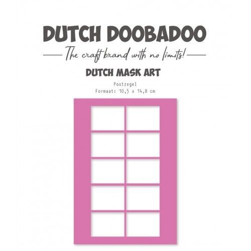 Stencil – DDBD – Dutch mask art – Postzegel