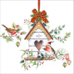 Servetten 5 stuks - X-mas Birdhouse - Ambiente