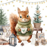 Servetten 5 stuks - Wooly - Ambiente