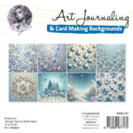 Art journaling Backgrounds set 1 - Fairybells - Winter Blauw