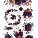 Rice paper A4 (21x29,7cm), Home Decor 01, Plum In Chocolate, 25/30g