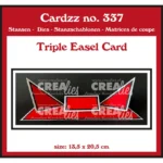 Cardzz Stansen No. 337 Triple Easel Card (CLCZ337) - Crealies