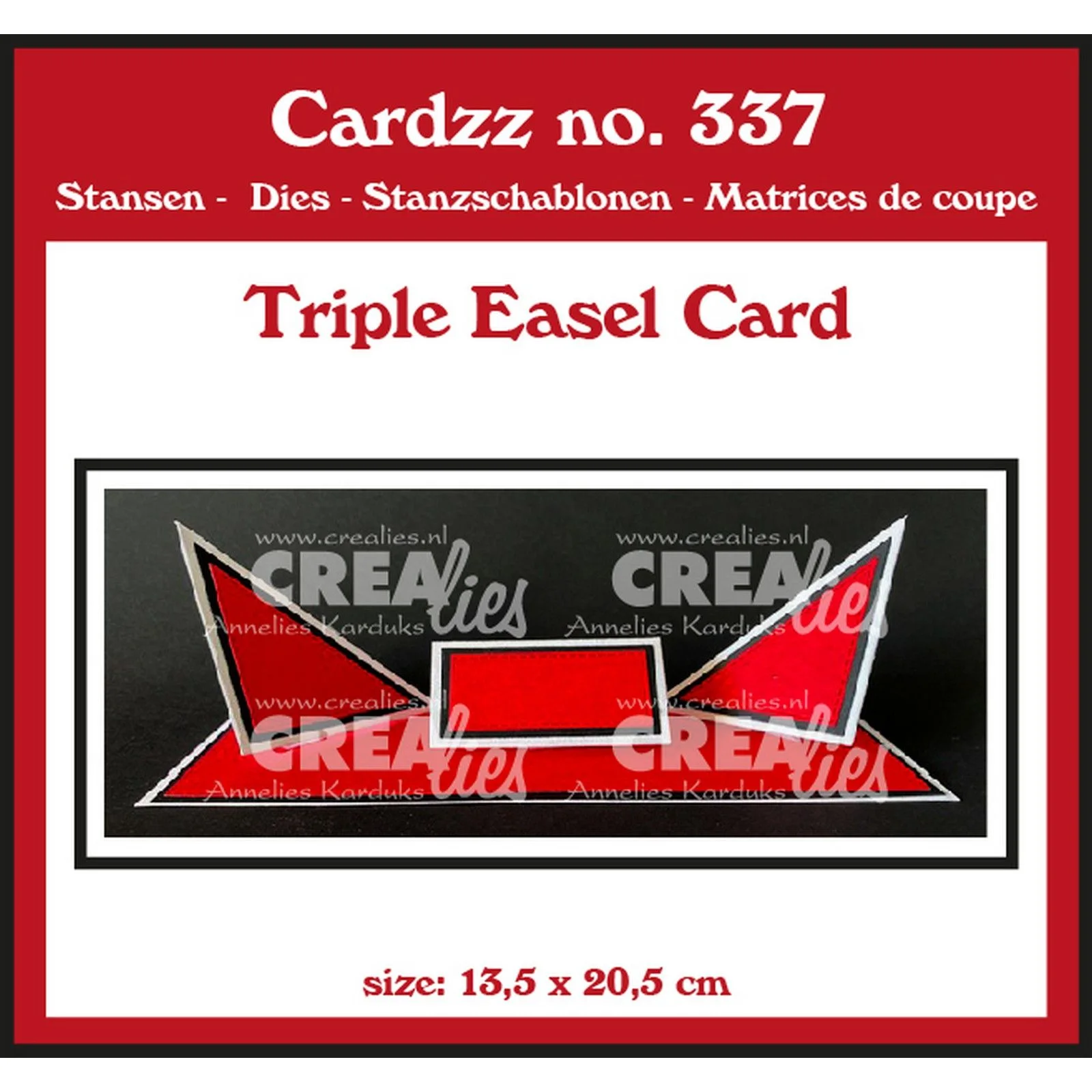 Cardzz Stansen No. 337 Triple Easel Card (CLCZ337) – Crealies