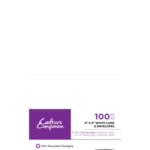 Card & Envelopes 6x6 Inch White (100pcs) (CC-WCBEN-6X6)