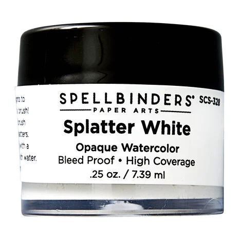 Splatter White Opaque Watercolor – Spellbinders