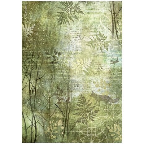 Forest A4 Rice Paper Trees (DFSA4954)