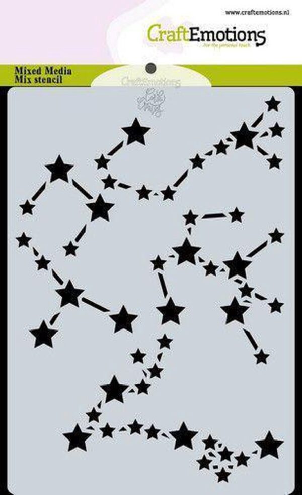 **-67%** CraftEmotions Mask stencil - Star Sign Space - Carla Creaties