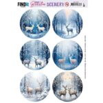 Scenery Push out - Berries Beauties - Deer - Round