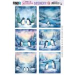 Scenery Push out - Berries Beauties - Penguin - Square