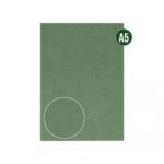 Cardstock - Linen -Christmas green - A5