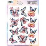 3D Cutting Sheet - Berries Beauties - Flutter Flair - Pink Flutters