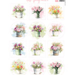 Knipvel A4, Hello Spring mini's - Marianne Design