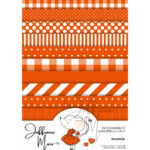 Juffrouw Muis Tiny Cardstock A5 - Mandarijn