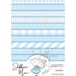 Juffrouw Muis Tiny Cardstock A5 - Licht Blauw