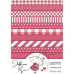 Juffrouw Muis Tiny Cardstock A5 - Framboosrood