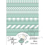 Juffrouw Muis Tiny Cardstock A5 - Zeegroen