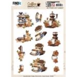 3D Push out Sheet - Berries Beauties - Coffee Moments - Coffee Machine