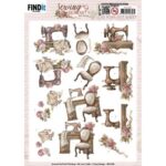 3D Push out Sheet - Amy Design - Sewing Serenity - Sewing Machine