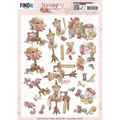 3D Cutting Sheet – Amy Design – Sewing Serenity – Mannequin