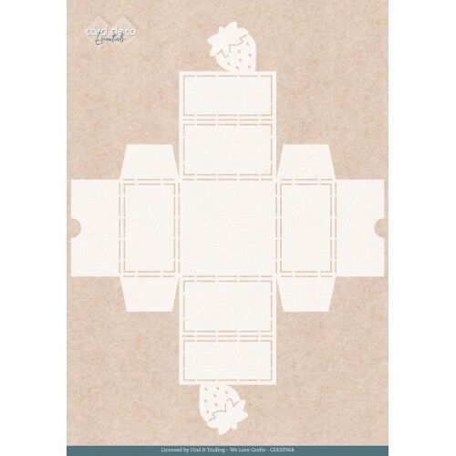 Stencil – Card Deco Essentials – Sweet Strawberries – Sweet Box – A4