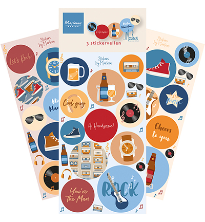 Marianne Design – Stickers, Hi Handsome! by Marleen