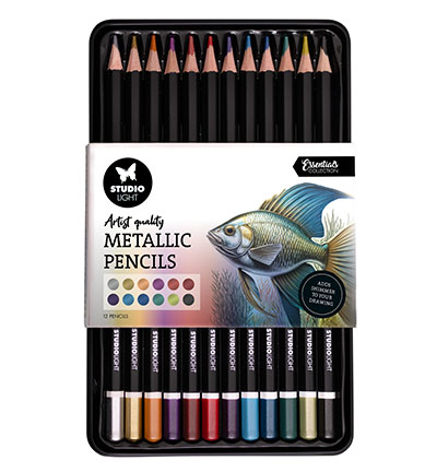 Studiolight Pencils 12 Colors with metallic finish Essentials nr.02