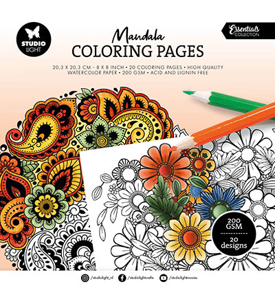Studiolight Coloring Pages Mandala Essentials nr.283