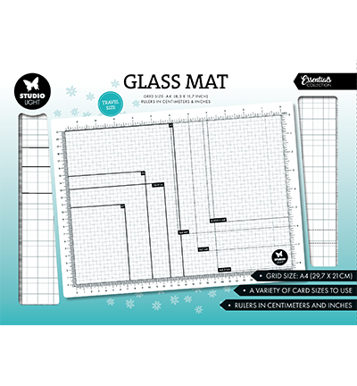 COMBINATIE SET: Studiolight Glass Mat A4, non-magnetic Essentials nr.01 + beschermhoes Studiolight