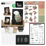 3D Velvet Cards A6- Colorful Birds