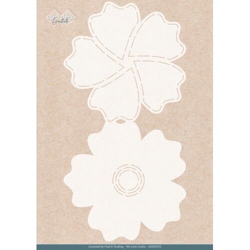 Stencil – Card Deco Essentials – Blue Meadow – Blue Flower A4
