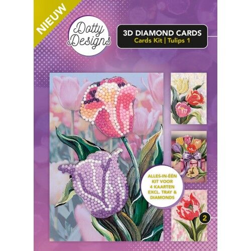 Dotty Designs Diamond 3D Cards Kit 02 Tulips (1)