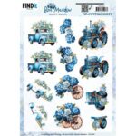 3D Knipvel - Berries Beauties - Blue Meadow - Transport