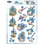 3D Knipvel - Berries Beauties - Blue Meadow - Music