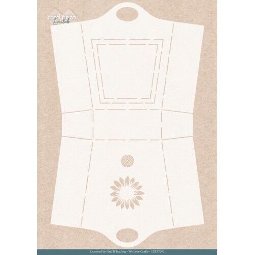 Stencil – Card Deco Essentials – Blooming Sun – Blooming Sunflower A4