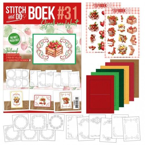 Stitch and Do boek A6 31 – Sweet Strawberries