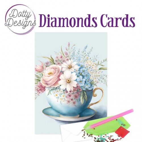 Doty Designs Diamond Cards – Cup of Blooms 2
