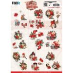 3D Knipvel  - Yvonne Ceations - Floral Christmas- Mini