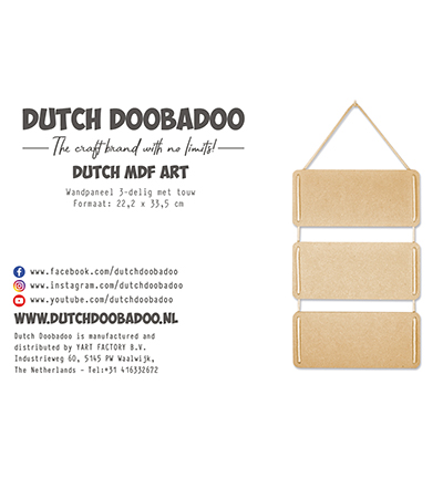 Dutch Doobadoo –  MDF Hanging panels incl rope