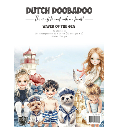 Dutch Doobadoo – Collage papierset Waves of the Sea
