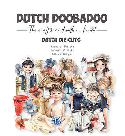 Dutch Doobadoo – Collage Die-cuts Waves of the Sea
