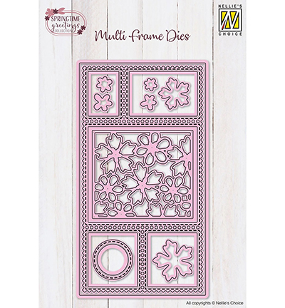 Nellie’s Choice – snijmal  Slimline Die Set Flowers