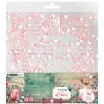 Studiolight -  Acetate sheets White & Soft Red Sending You Love nr.12